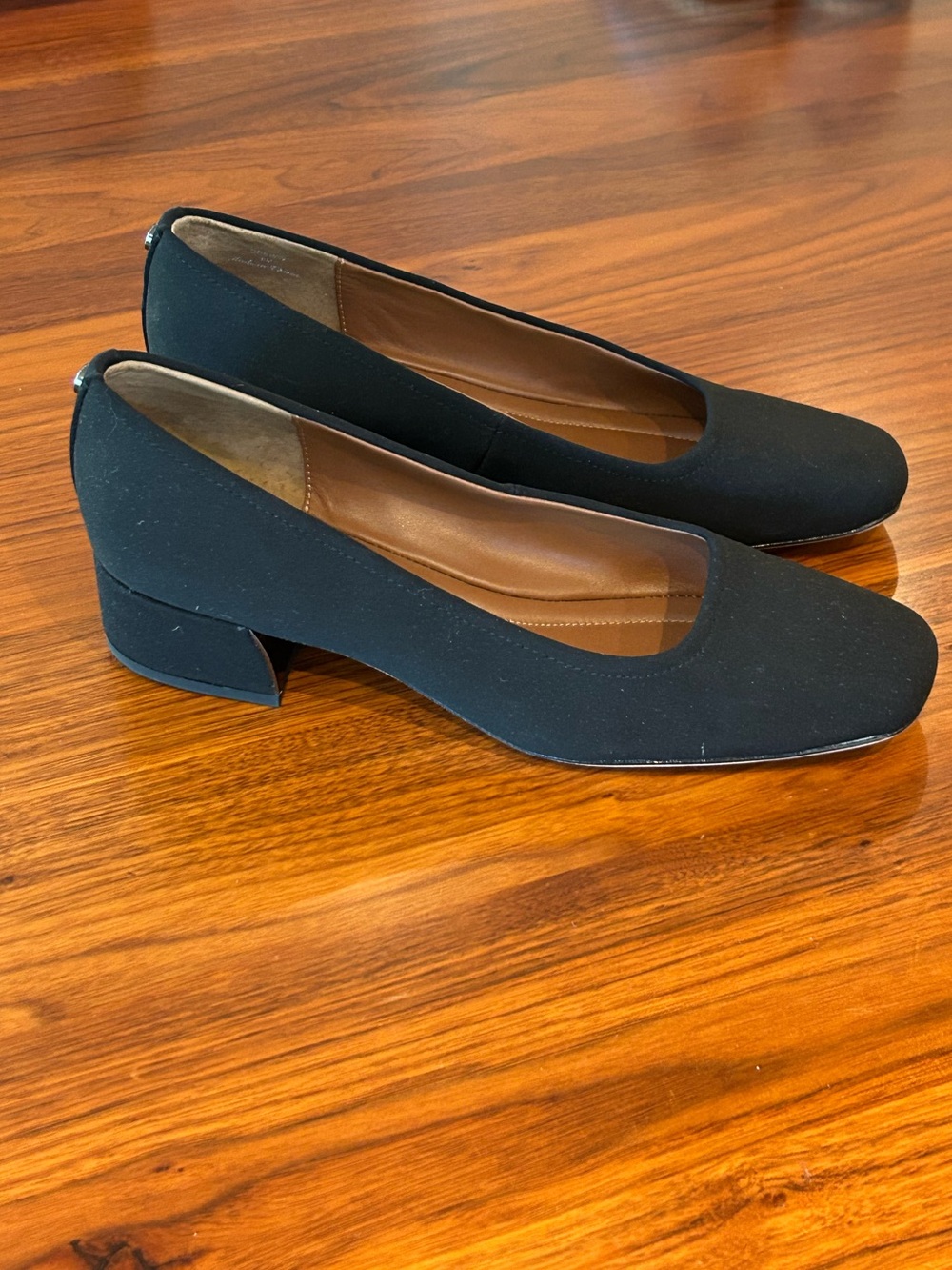 Donald J. Pliner DREWW Ballet Black Low Block Heel Pumps